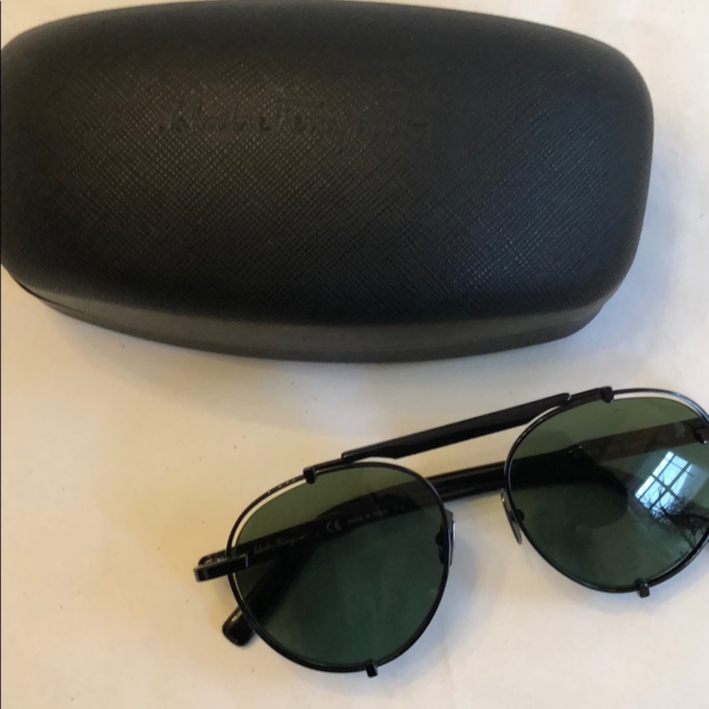 Mens Ferragamo aviator sunglasses